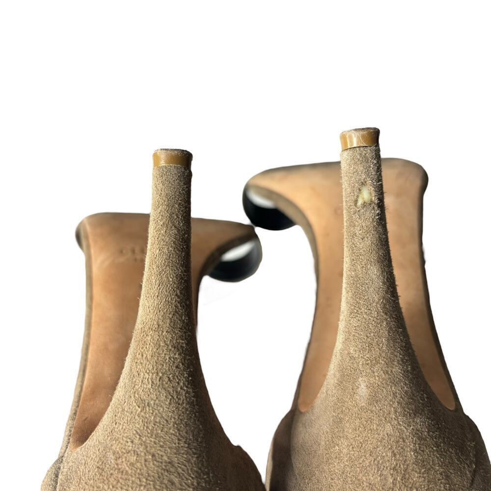 Celine Suede Ankle Strap Sandals Beige Size 10 - Picture 8 of 8